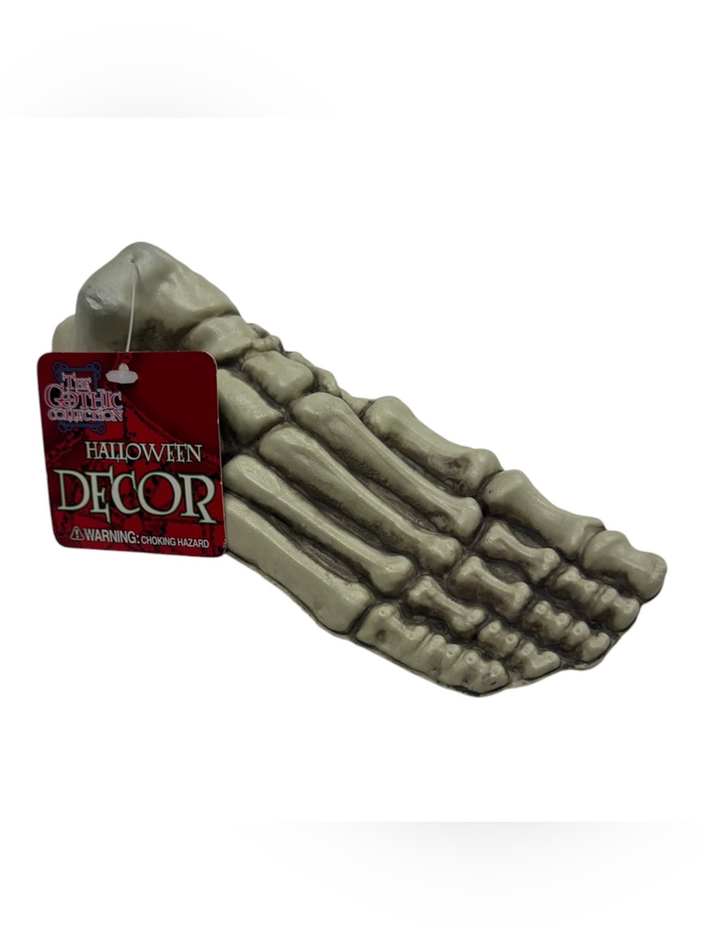 Sunstar brand Halloween decor lightweight plastic individual bone foot piece.